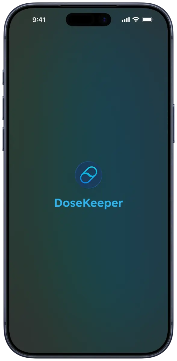 DoseKeeper introduction screen